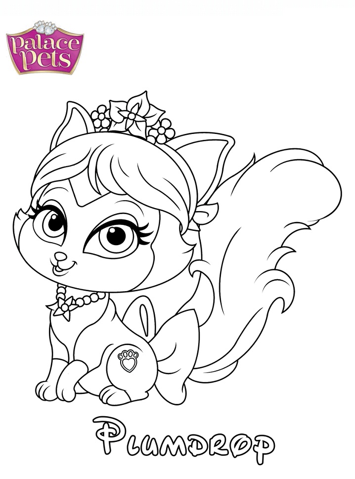 Dibujo de Princesa Gota de Ciruela para Colorear