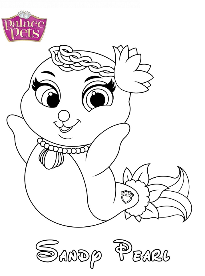 Dibujo de Princesa Perla de Arena para Colorear