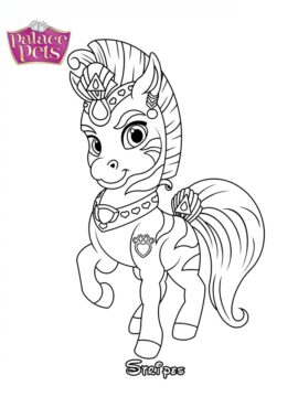 Dibujo de Rayas la Princesa Cebra para Colorear