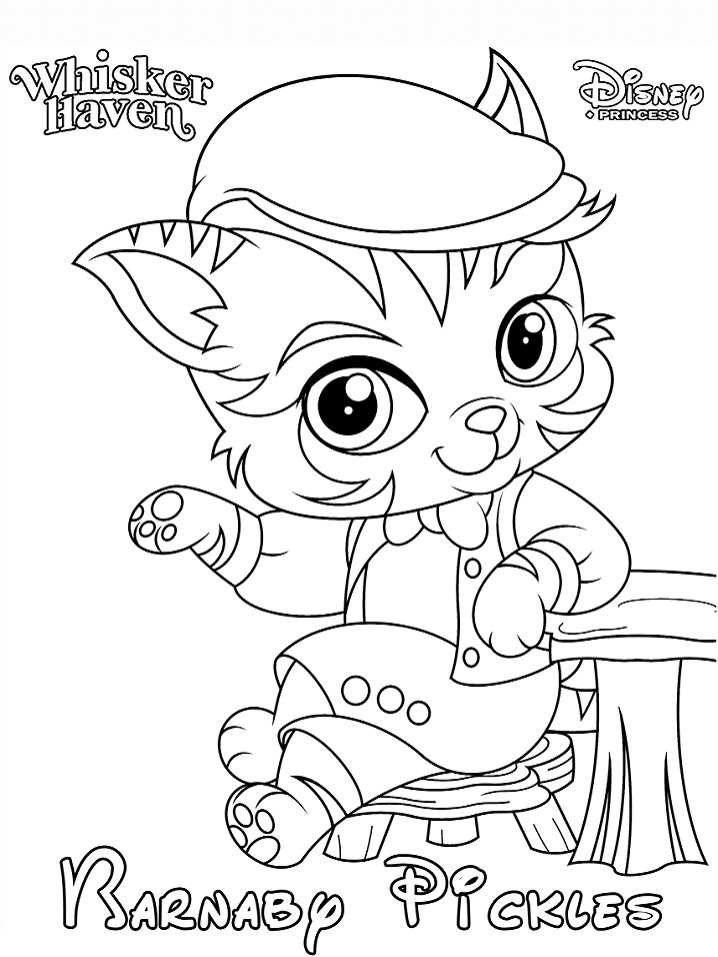 Dibujo de Whisker Haven Barnaby Pickles para Colorear