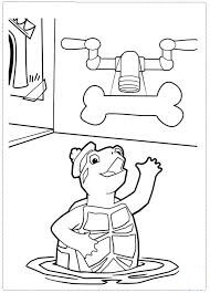 Dibujo de Bonito Tortuga para Colorear