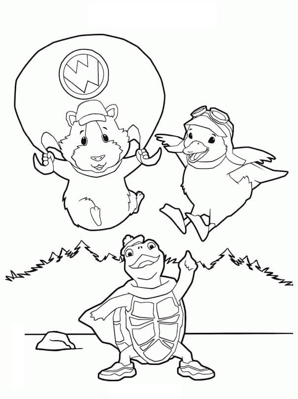Dibujo de Conoce a las Mascotas Maravillosas para Colorear