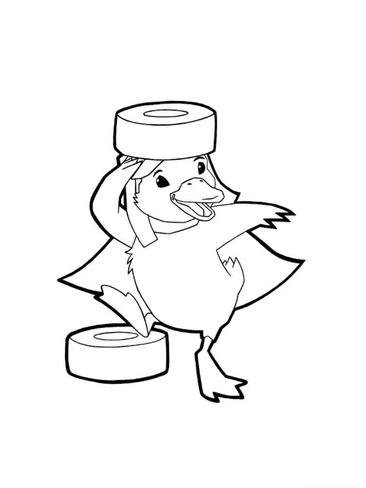 Dibujo de Lindo Patito Ming Ming para Colorear