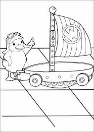 Dibujo de Patito Ming Ming y Flyboat para Colorear