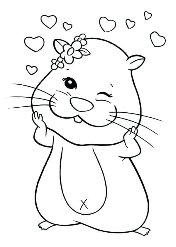 Dibujo de Lindo Rat N para Colorear para Colorear