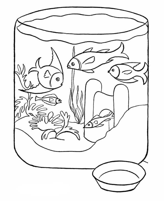 Dibujo de Peces de Cultivo para Colorear