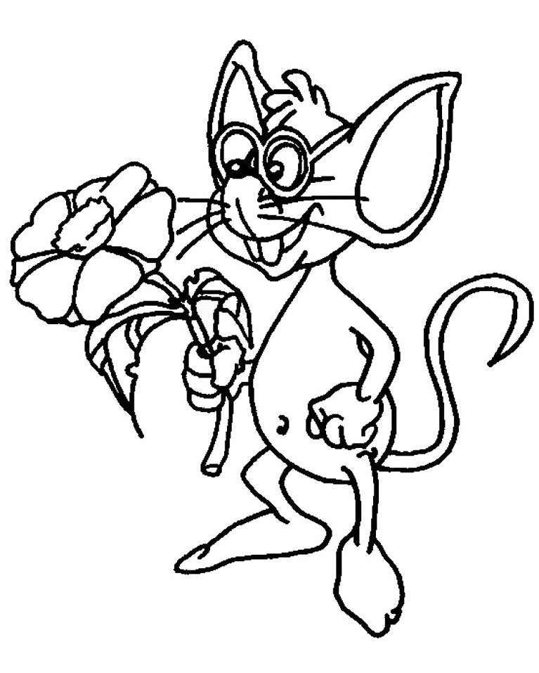 Dibujo de Alejandro el ratón para Colorear