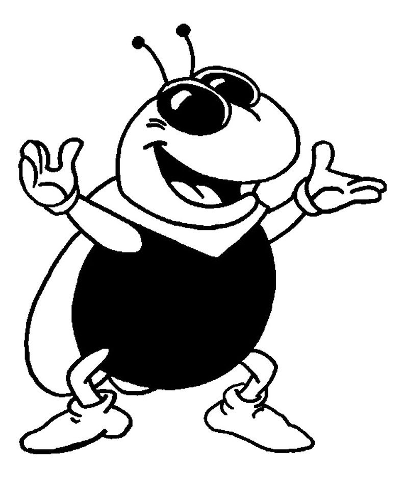 Dibujo de Disco la Mosca para Colorear