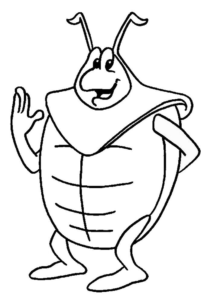 Dibujo de Kurt el Escarabajo Pelotero para Colorear