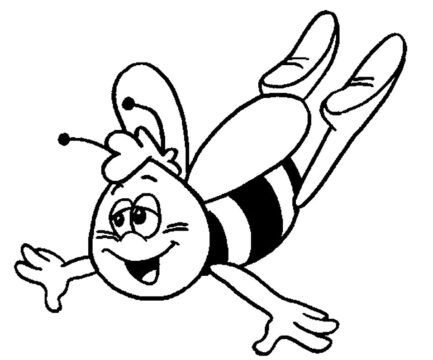 Dibujo de Willy la Abeja para Colorear