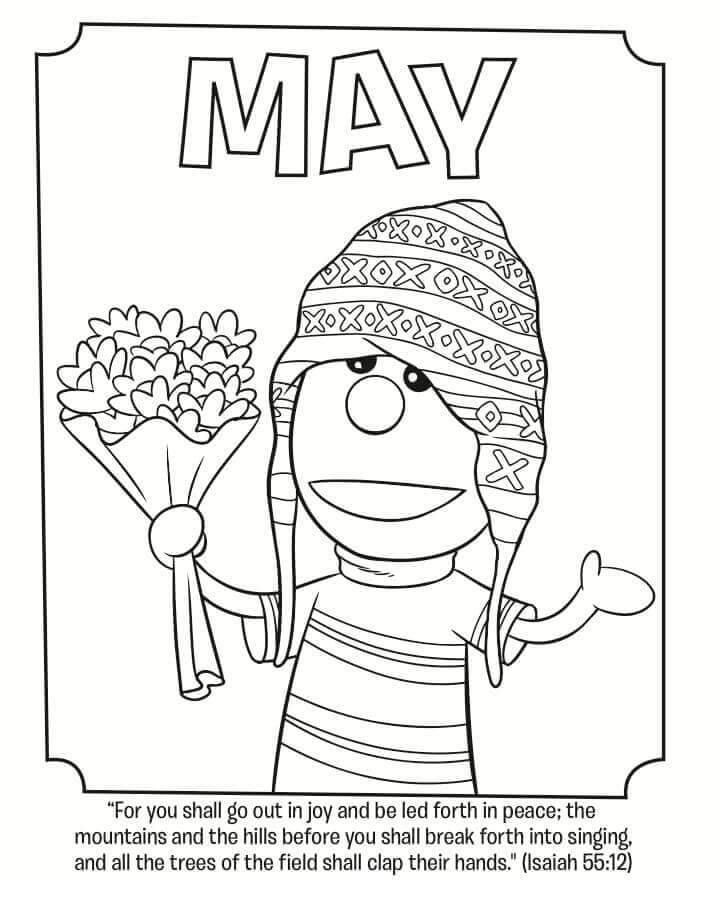 Dibujo de 4 de Mayo para Colorear