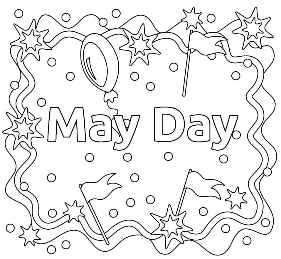 Dibujo de 5 de Mayo para Colorear