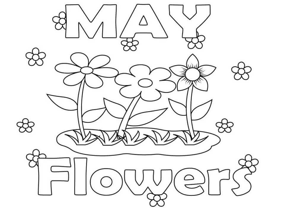 Dibujo de 9 de Mayo para Colorear
