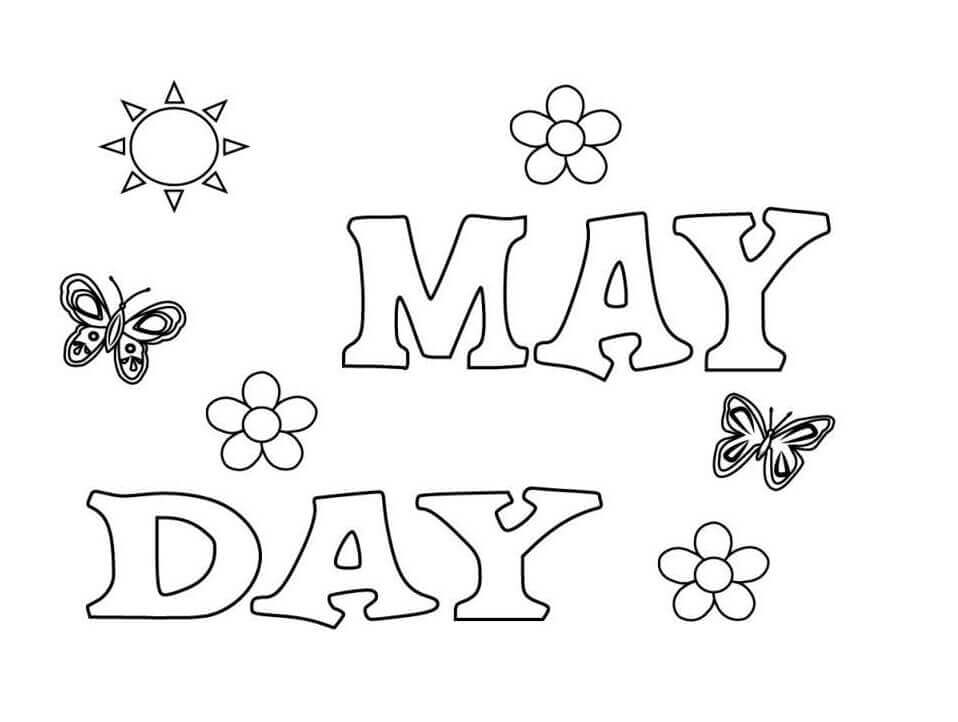 Dibujo de Mayo 1 para Colorear
