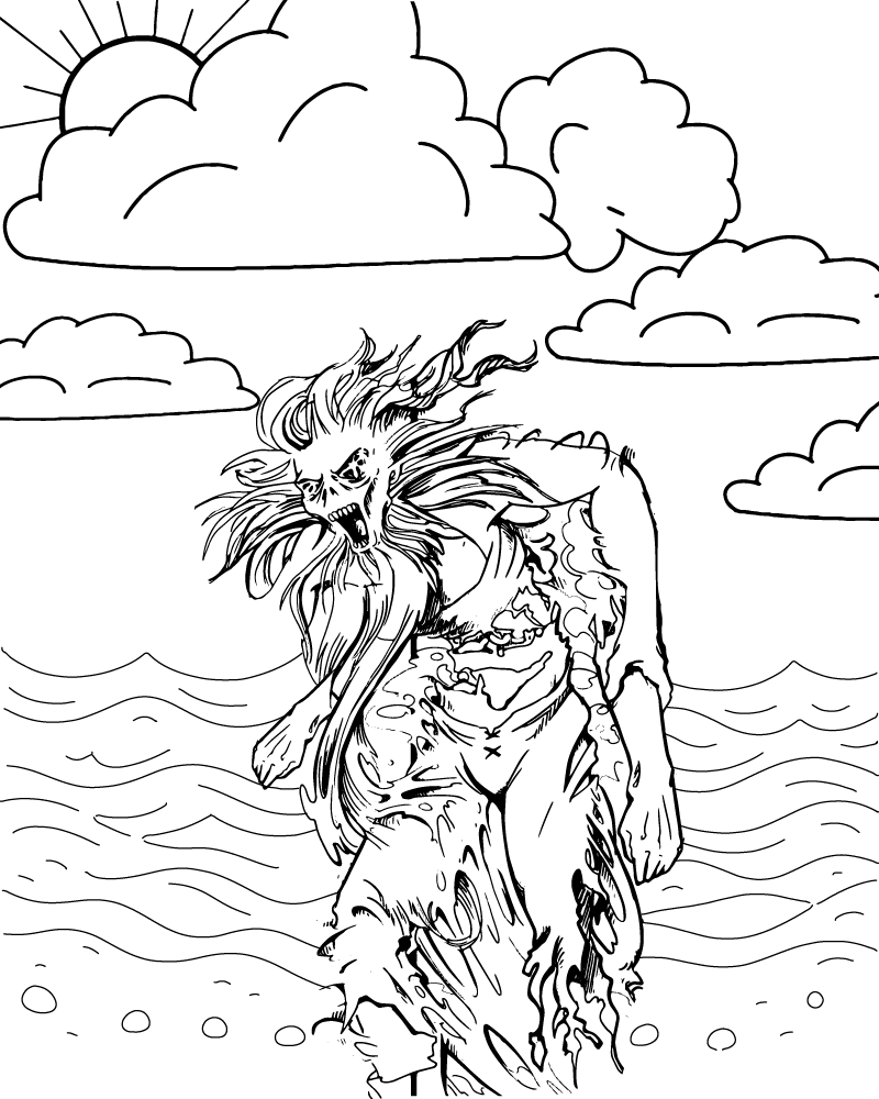 Dibujo de Spectre Dungeons And Dragons Coloring Pages para Colorear