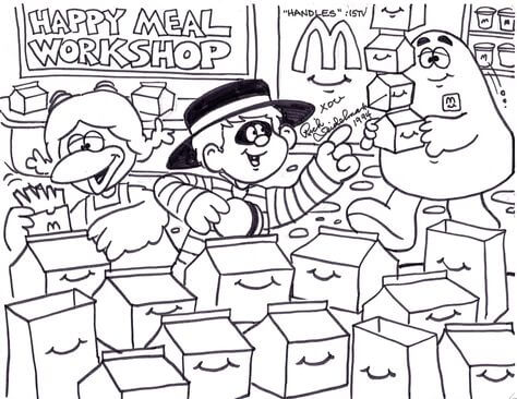 Dibujo de Un Rinc N de un Restaurante Mcdonalds para Colorear