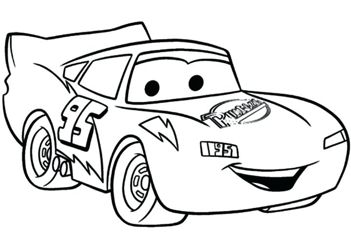 Dibujo de Rayo Mcqueen para Colorear