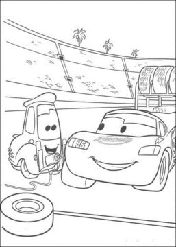 Dibujo de Rueda Cambiante Guido para Colorear