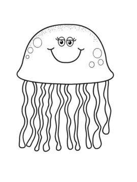 Dibujo de Medusa Gorda para Colorear