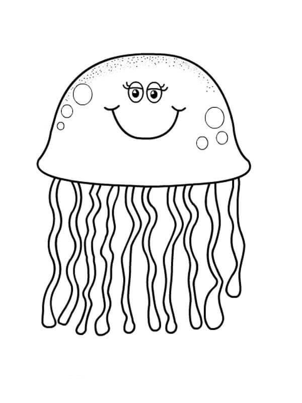 Dibujo de Medusa Gorda para Colorear