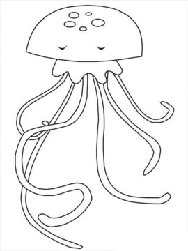 Dibujo de Medusa Normal para Colorear