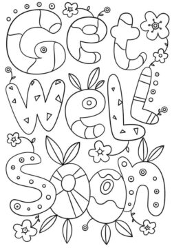 Dibujo de Que Te Mejores Pronto Hoja para Colorear