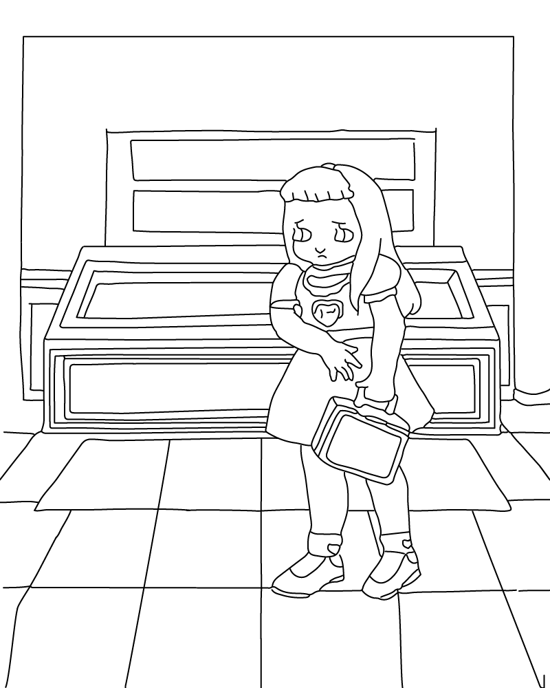 Dibujo de Free Sad Melanie Martinez Coloring Page para Colorear