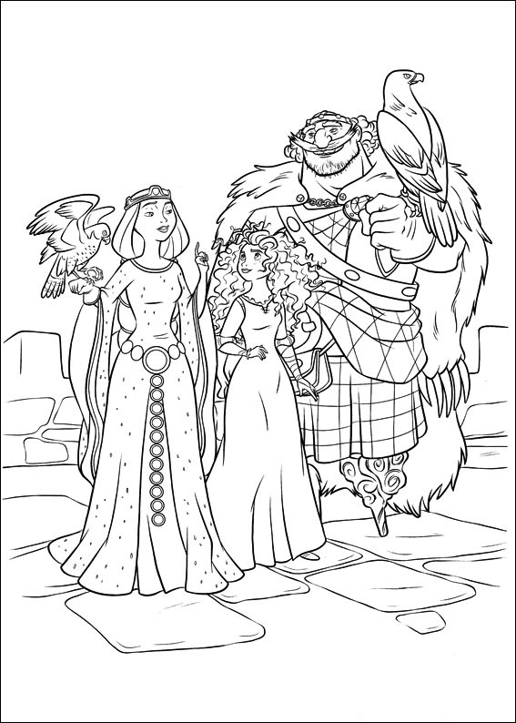 Dibujo de Familia de Merida para Colorear
