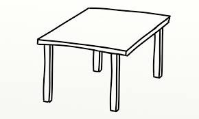 Dibujo de Tabla Simple para Colorear