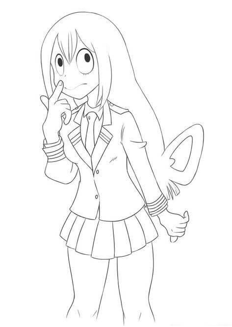 Dibujo de Nejire Hado para Colorear