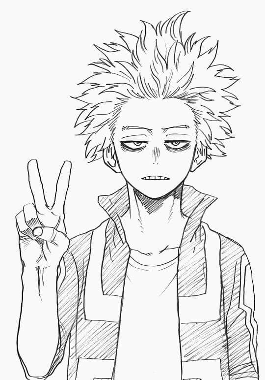 Dibujo de Shinso Hitoshi para Colorear