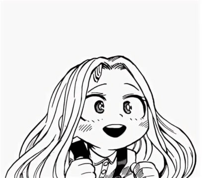 Dibujo de Uraraka Chako Chibi para Colorear