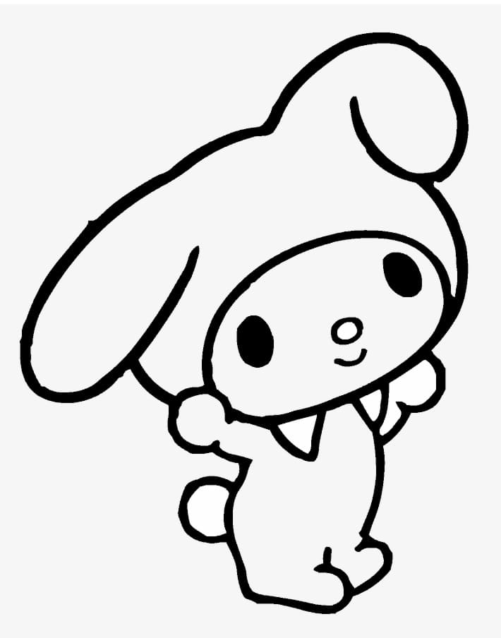 Dibujo de Mi melodía Es Feliz página para Colorear