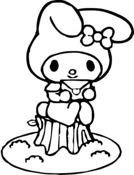 Dibujo de Mi melodía y Letra para Colorear