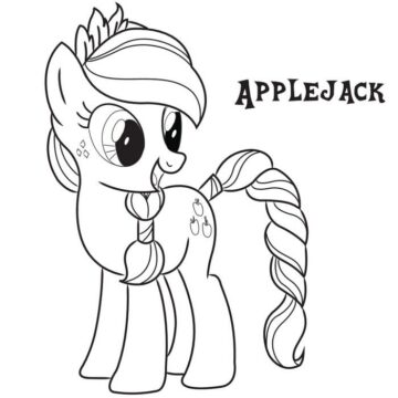 Dibujo de Pony Aguardiente de Manzana para Colorear