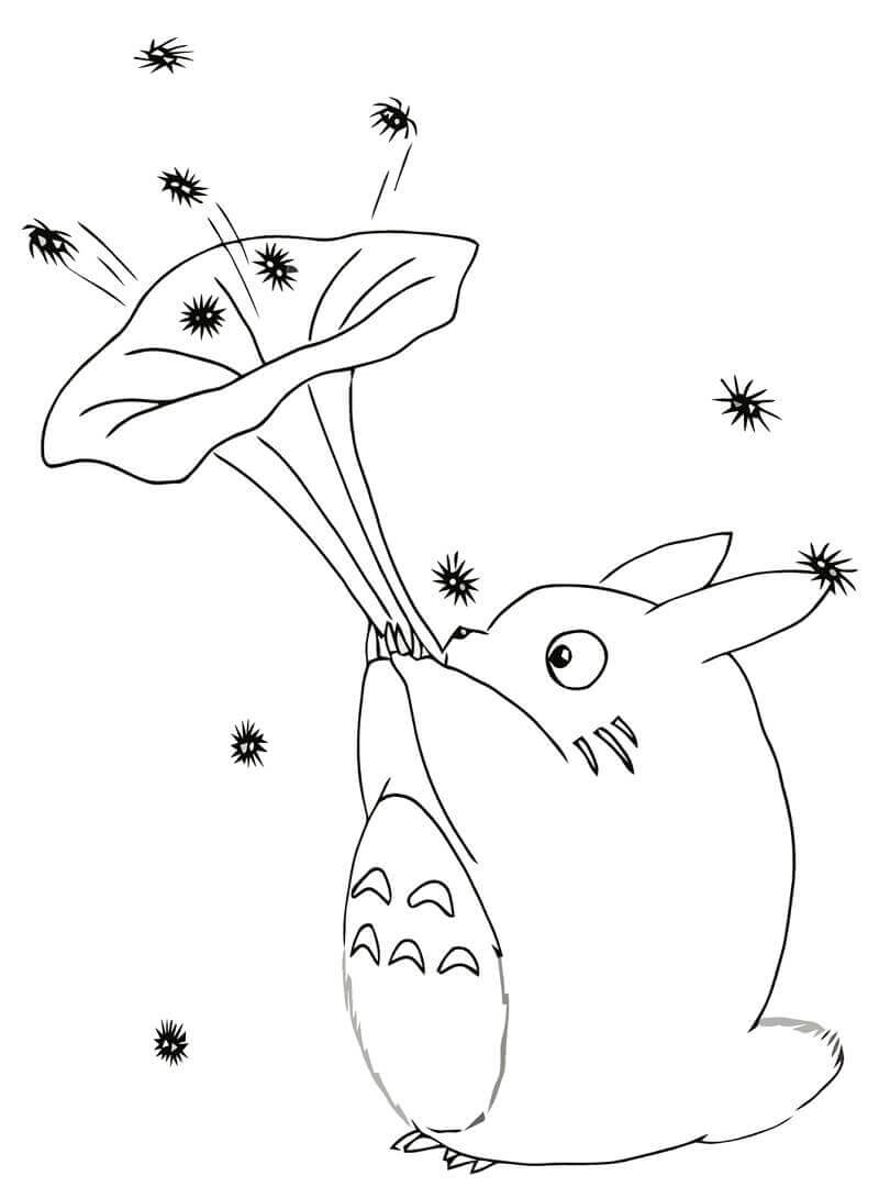 Dibujo de Lindo Totoro 1 para Colorear