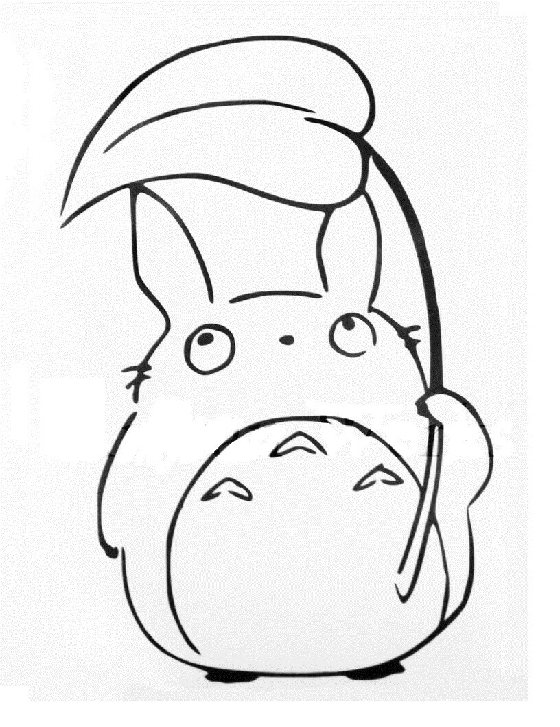 Dibujo de Lindo Totoro 3 para Colorear