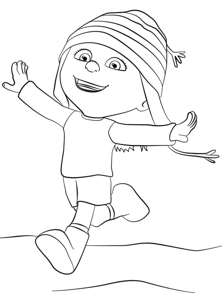 Dibujo de Gru Mi Villano Favorito Edith para Colorear