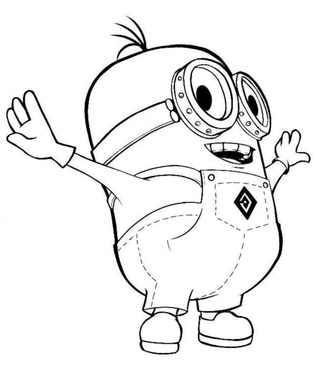 Dibujo de Minions bebé para Colorear