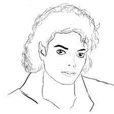 Dibujo de Michael Jackson para Colorear