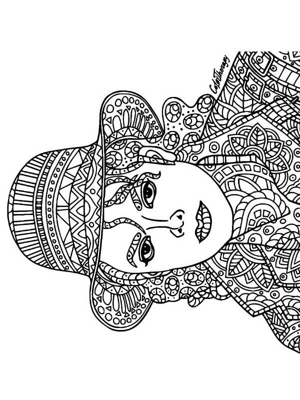 Dibujo de Michael Jackson For Adult para Colorear