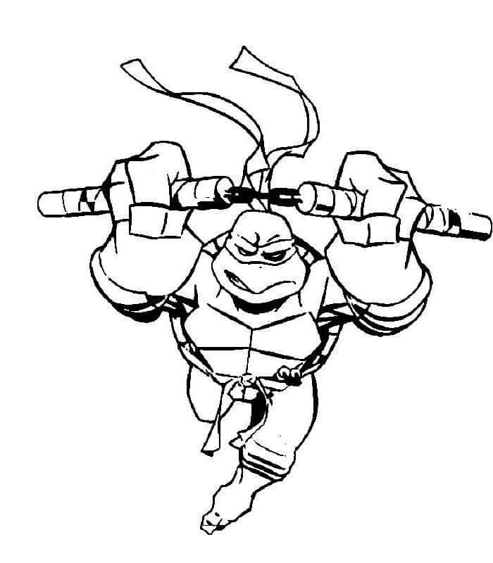 Dibujo de Acción Miguel ángel para Colorear