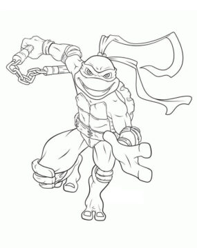 Dibujo de Miguel ángel Sonriente para Colorear
