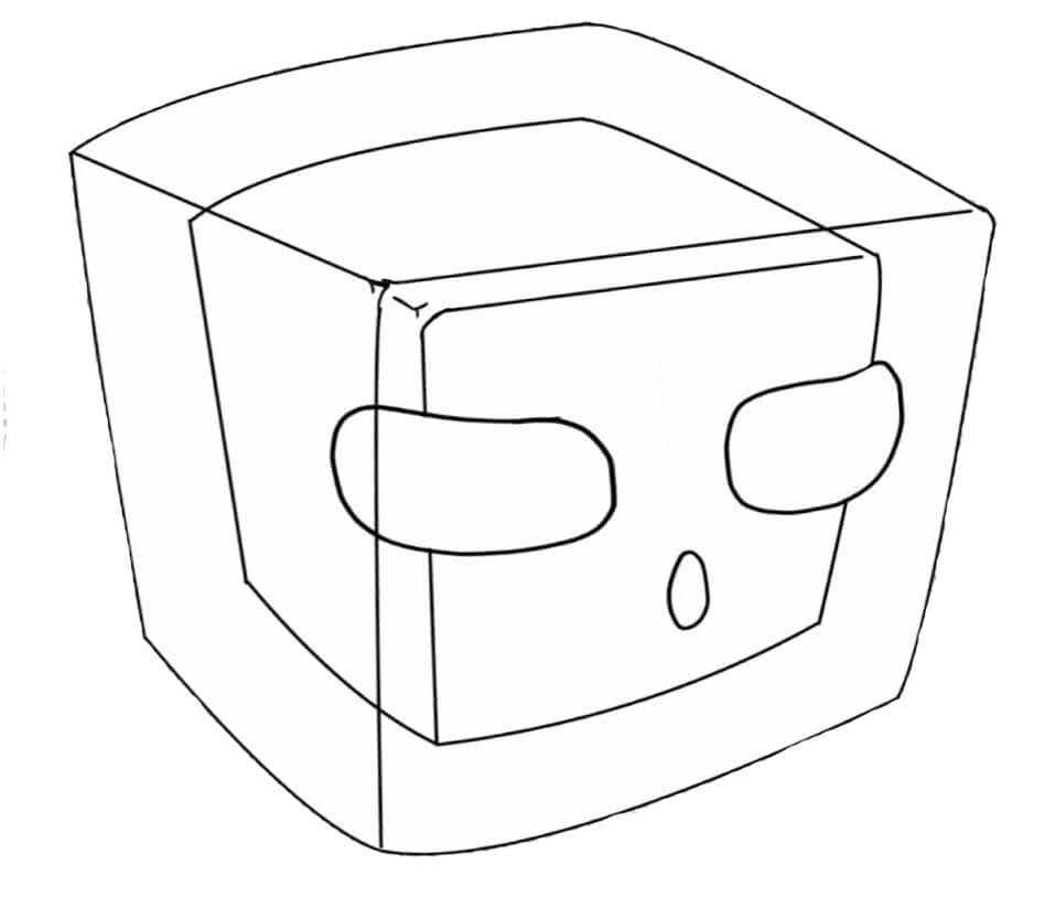 Dibujo de Minecraft Limo para Colorear