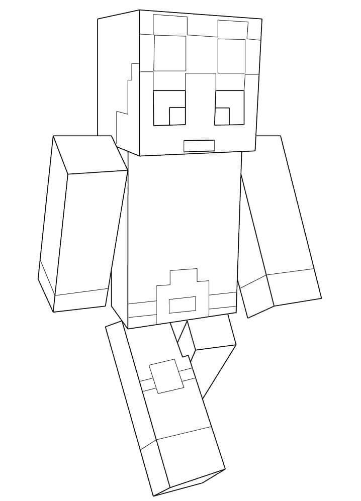 Dibujo de Dantdm Caminando para Colorear
