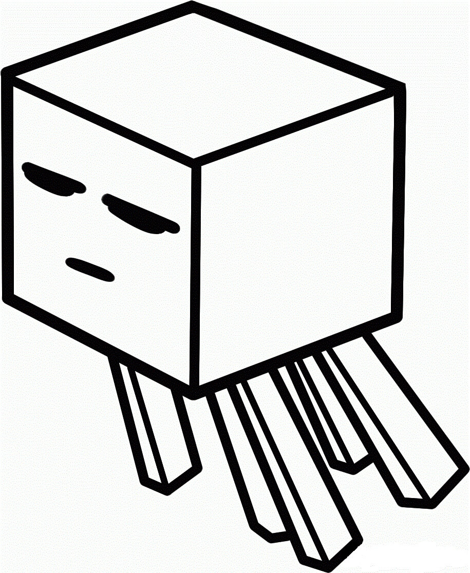Dibujo de Ghast Volador para Colorear