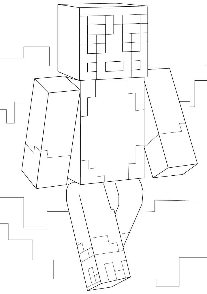 Dibujo de Stampy Caminando para Colorear