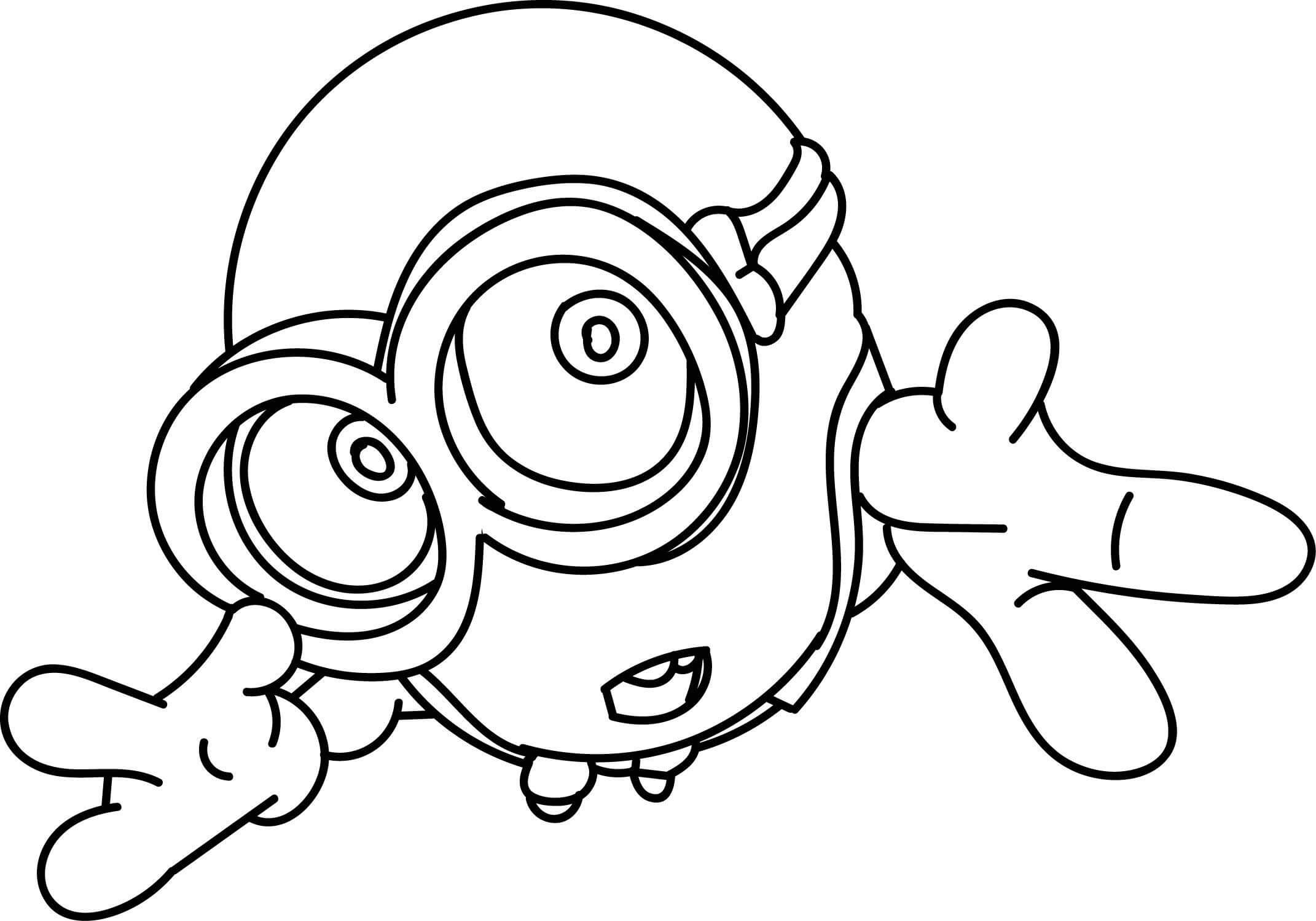 Dibujo de Minion Asombroso para Colorear