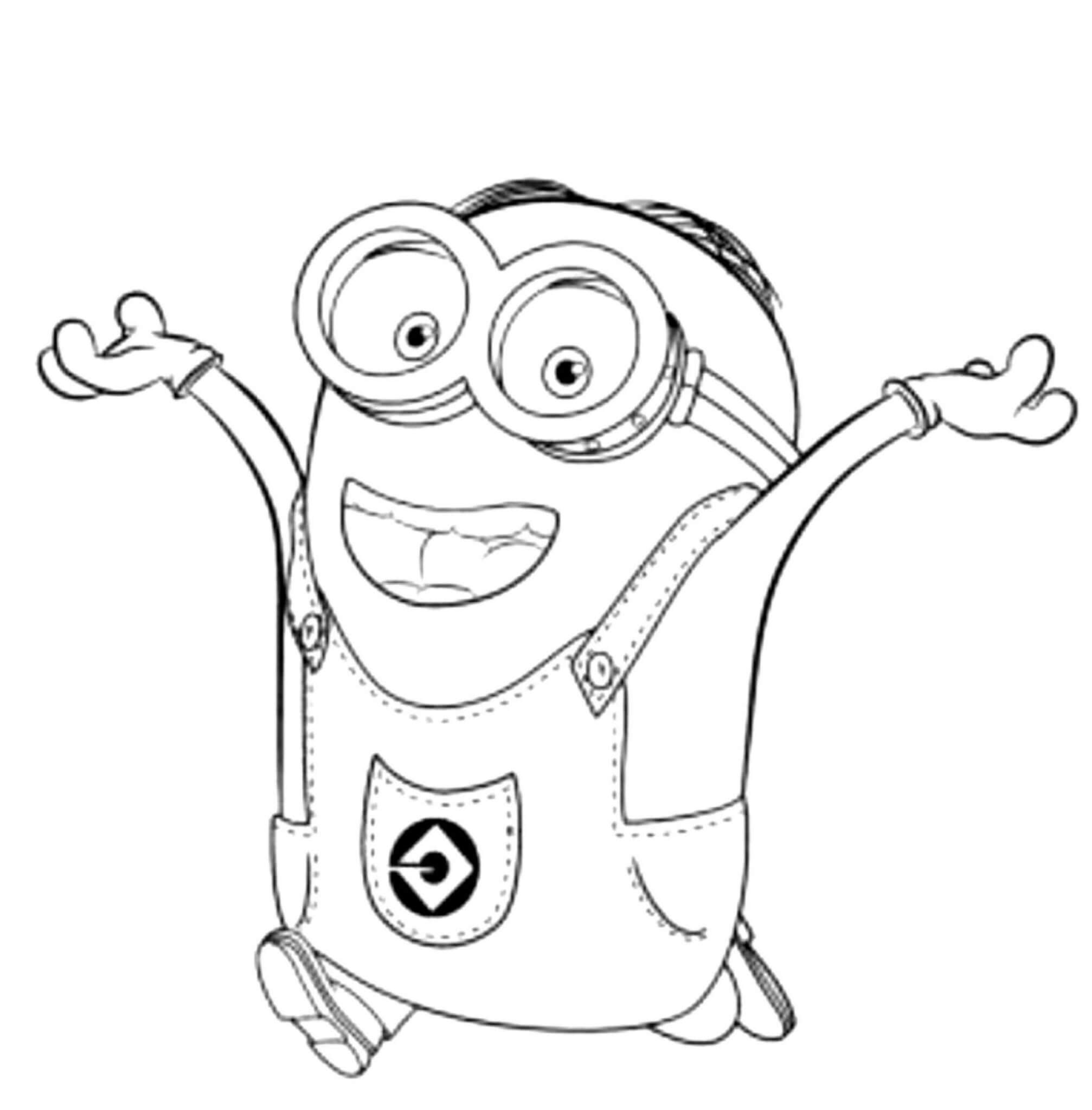 Dibujo de Minion Corriendo para Colorear