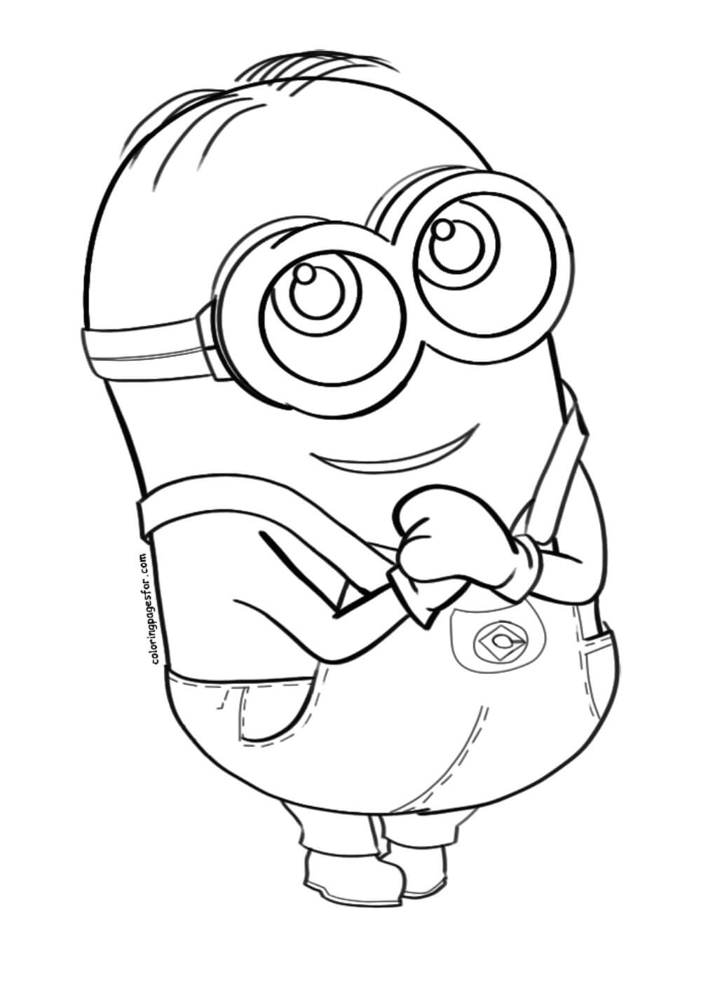 Dibujo de Minion Diversion para Colorear